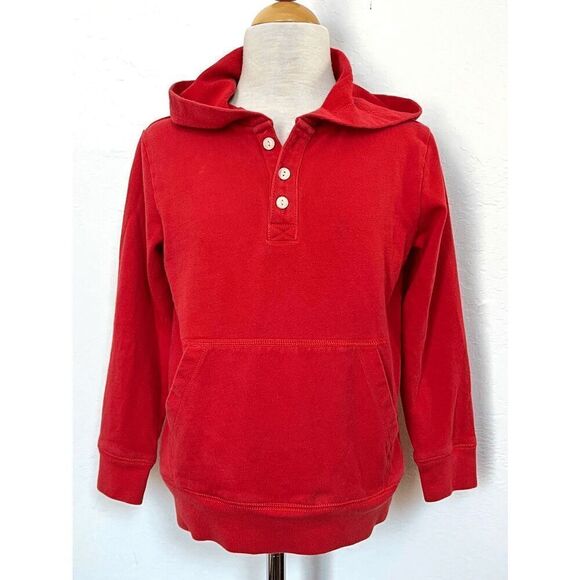 crewcuts EVERYDAY Boys 6/7 Red Henley Hoody BUY 2 GET 1 FREE - Picture 1 of 8